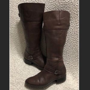 LAUREN Ralph Lauren Maritza Leather Riding Boot.
